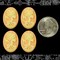 Angel Skin and Cream Skeletal Profile 24mm x 18mm Resin Cameos - Set of Six - CAM147